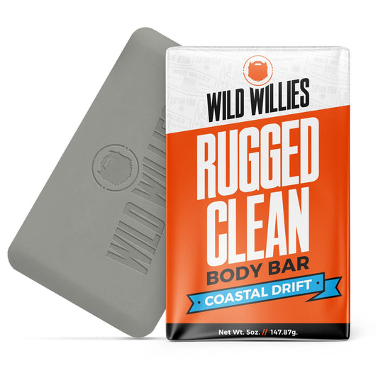 Rugged Clean Body Bar Body Wash Wild Willies Coastal Drift Single 