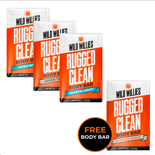 Rugged Clean // Buy 3 Get 1 FREE Skin & Body Wild Willies 