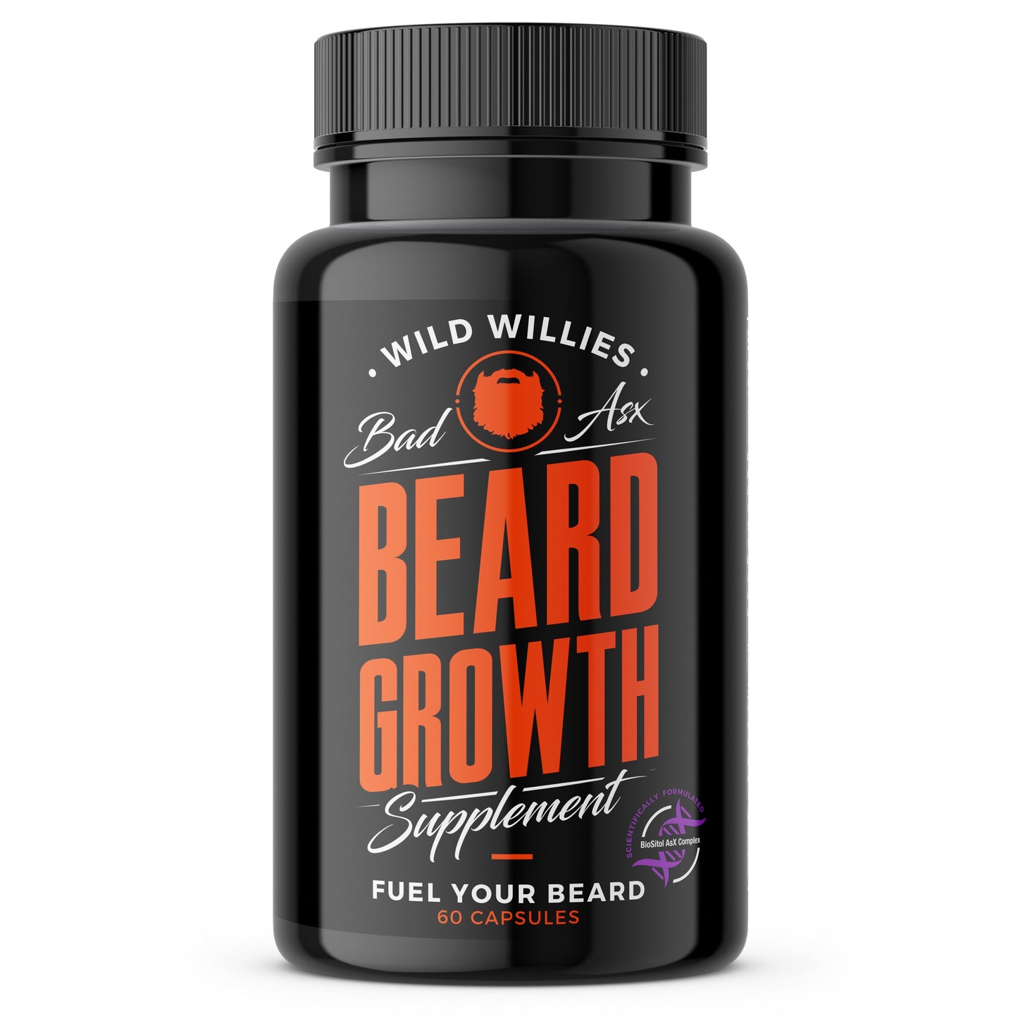 Wild-Willies Beard Growth Supplement Capsules - Front