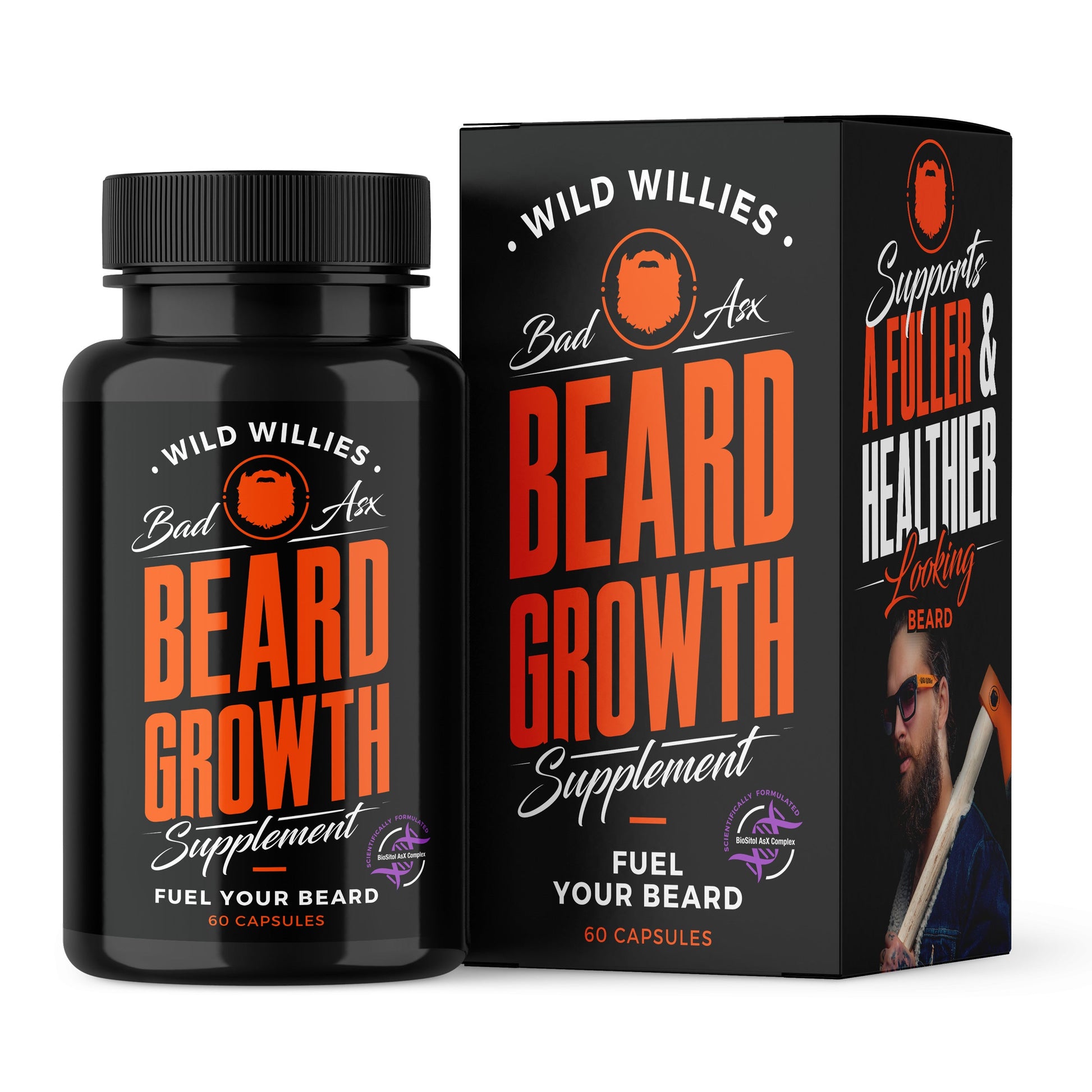 Wild-Willies  Beard Growth Supplement Capsules 
