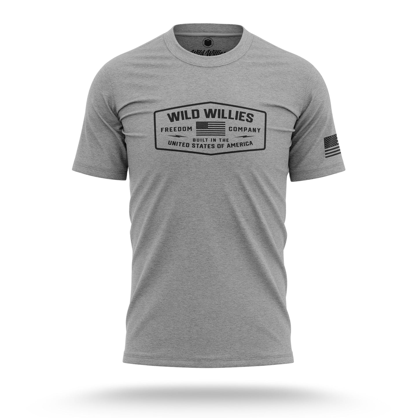 Freedom Co. Crest - T-Shirt T-Shirt Wild-Willies S Gray 