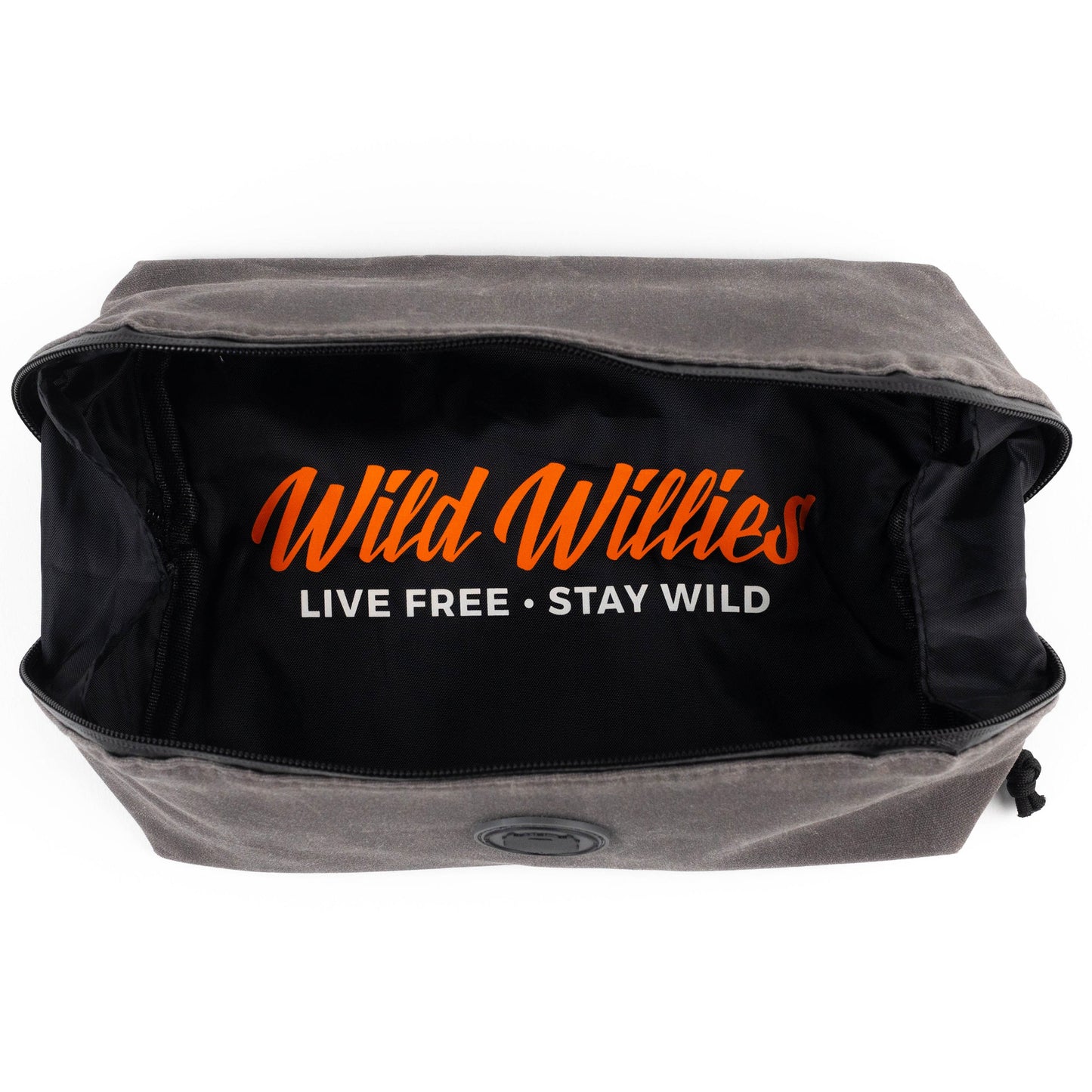 Clamshell Canvas Dopp Bag - Gray Wild-Willies 