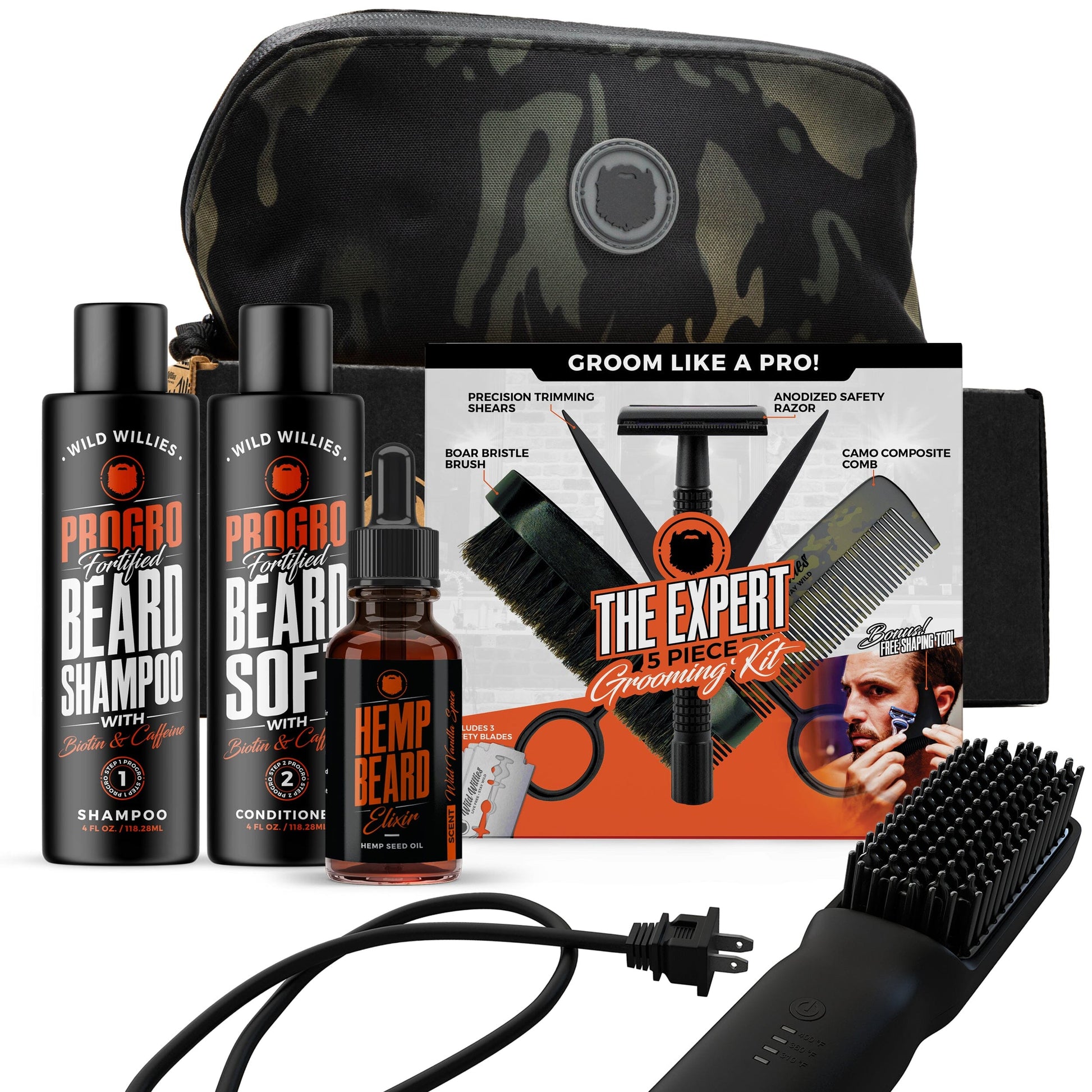 Complete Beard Styling Kit Grooming Tools Wild Willies 